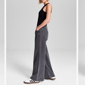 And Now This Mid-Rise Embellished Gray Jeans